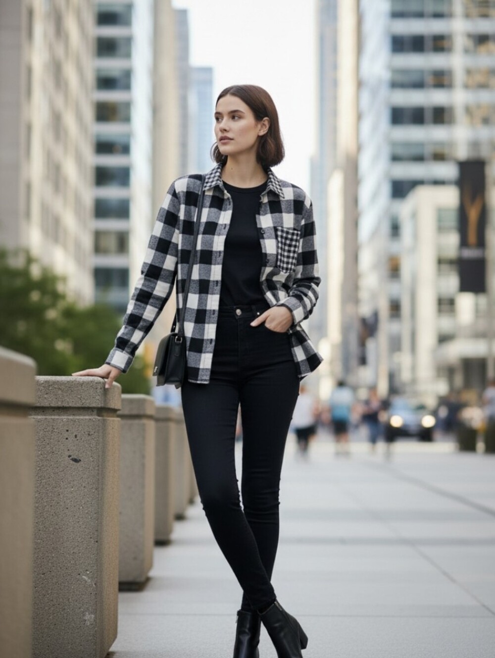 Maurices Flannel Buffalo Plaid Button-Down Shirt-large